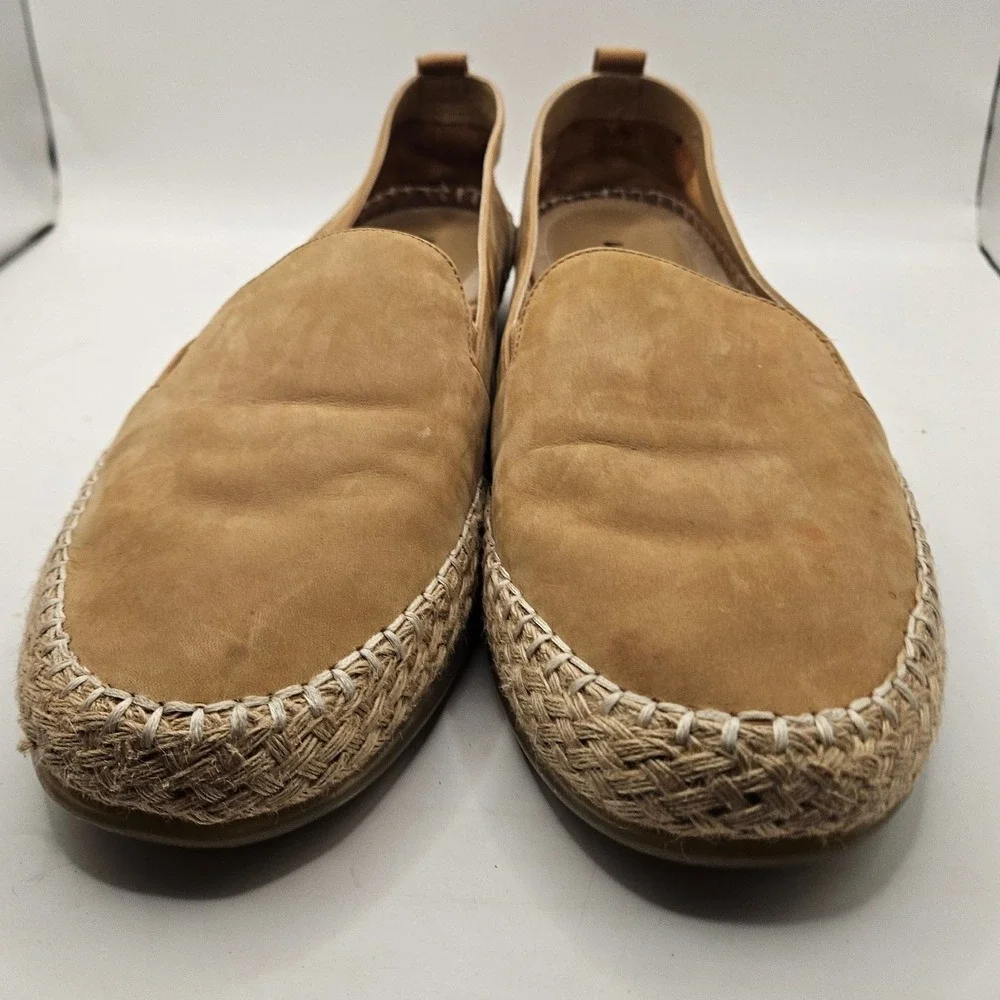 VANELI SPORT Sz‎ 11 N Tan Suede Espadrille Slip On Flats Shoes Women's #385